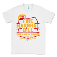 White fire marshal bill fire safety school funny firefighter t shirt Classic Tee - PixelFlow