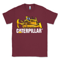 Burgundy bulldozercat 2 Classic Tee - PixelFlow