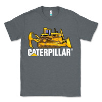 Charcoal Heather bulldozercat 2 Classic Tee - PixelFlow