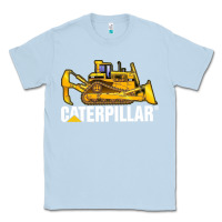 Dusty Blue bulldozercat 2 Classic Tee - PixelFlow