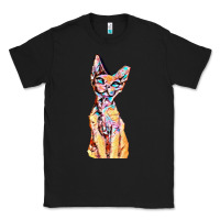Black Colorful Cat Classic Tee - PixelFlow