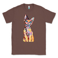 Chestnut Colorful Cat Classic Tee - PixelFlow