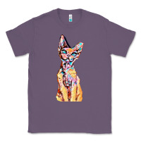 Lavender Colorful Cat Classic Tee - PixelFlow