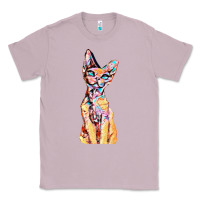 Lilac Colorful Cat Classic Tee - PixelFlow