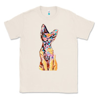 Natural Colorful Cat Classic Tee - PixelFlow