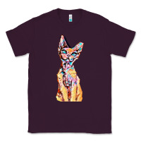 Plum Colorful Cat Classic Tee - PixelFlow