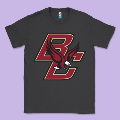 Boston College Eagl3s Classic Tee Designed By Snappyart