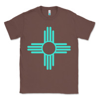 Chestnut New Mexico Zia Sun in Turquoise Blue Classic Tee - PixelFlow