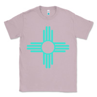 Lilac New Mexico Zia Sun in Turquoise Blue Classic Tee - PixelFlow