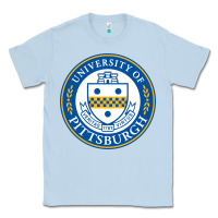 Dusty Blue the-university-of-pittsburgh Classic Tee - SnappyArt