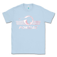 Dusty Blue pontiac distressed Classic Tee - SnappyArt