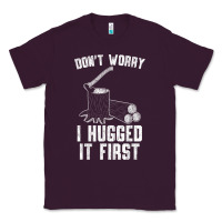 Plum lumberjack don't worry i hugged it first lumberjack wood cutter logger Classic Tee - SnappyArt