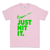 Bubblegum Pink Just Hit It Cannabis Weed Vintage Retro Design for Weed Lover Classic Tee - SnappyArt