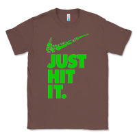 Chestnut Just Hit It Cannabis Weed Vintage Retro Design for Weed Lover Classic Tee - SnappyArt