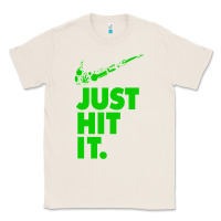Natural Just Hit It Cannabis Weed Vintage Retro Design for Weed Lover Classic Tee - SnappyArt