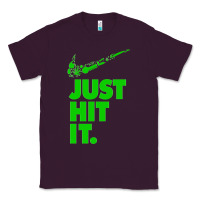 Plum Just Hit It Cannabis Weed Vintage Retro Design for Weed Lover Classic Tee - SnappyArt