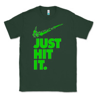 Sports Green Just Hit It Cannabis Weed Vintage Retro Design for Weed Lover Classic Tee - SnappyArt