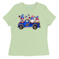 Matcha american flag gnomes truck Ladies Tee - Artiststas