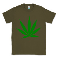 Army Green Weed Classic Tee - SnappyArt