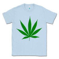 Dusty Blue Weed Classic Tee - SnappyArt