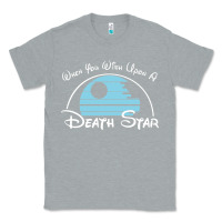 Heather Grey when you wish upon a death star Classic Tee - SnappyArt