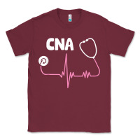 Burgundy cna nurse t shirt Classic Tee - SnappyArt
