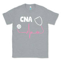 Heather Grey cna nurse t shirt Classic Tee - SnappyArt