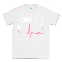 White cna nurse t shirt Classic Tee - SnappyArt