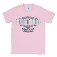 Bubblegum Pink Chaotic Good Essential  Copy Classic Tee - SnappyArt
