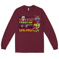 Burgundy coffee brings me back dead Long Sleeve Tee - BarkalooDesign