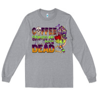 Heather Grey coffee brings me back dead Long Sleeve Tee - BarkalooDesign