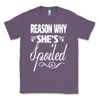 Lavender the reason she is spoiled couples matching set valentines t shirt Classic Tee - SnappyArt