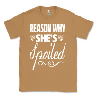 Toasted Coconut the reason she is spoiled couples matching set valentines t shirt Classic Tee - SnappyArt