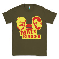 Army Green Dirty Burger Classic Tee - SnappyArt