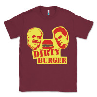 Burgundy Dirty Burger Classic Tee - SnappyArt