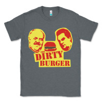 Charcoal Heather Dirty Burger Classic Tee - SnappyArt