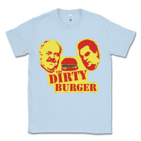 Dusty Blue Dirty Burger Classic Tee - SnappyArt