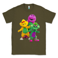 Army Green new 755 barney and friends cute Classic Tee - SnappyArt