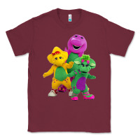 Burgundy new 755 barney and friends cute Classic Tee - SnappyArt