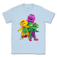 Dusty Blue new 755 barney and friends cute Classic Tee - SnappyArt