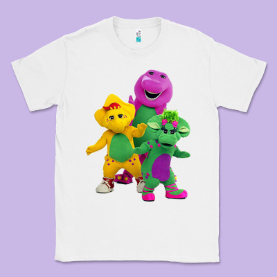 New 755 Barney And Friends Cute Classic Tee Designed By Snappyart