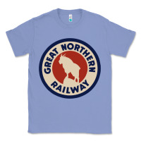 Colony Blue Great Northern Railroad Classic Tee - SnappyArt