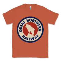 Copper Great Northern Railroad Classic Tee - SnappyArt