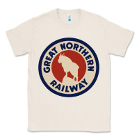 Natural Great Northern Railroad Classic Tee - SnappyArt