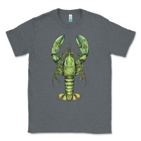 Charcoal Heather lobster Classic Tee - BarkalooDesign