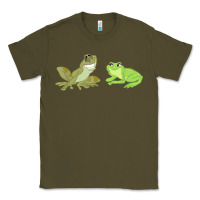 Army Green The Princess and the Frog Tiana and Naveen Art Classic Tee - SnappyArt
