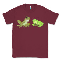Burgundy The Princess and the Frog Tiana and Naveen Art Classic Tee - SnappyArt