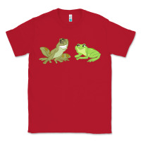 Red The Princess and the Frog Tiana and Naveen Art Classic Tee - SnappyArt