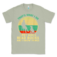 Matcha that what i do i pet dogs read books and i know things t shirt Classic Tee - SnappyArt