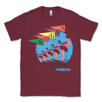 Burgundy the go go's   vacation retro t shirt Classic Tee - SnappyArt